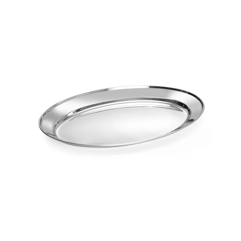 Plat Ovale en Inox - 400 x 260 mm Super Prix