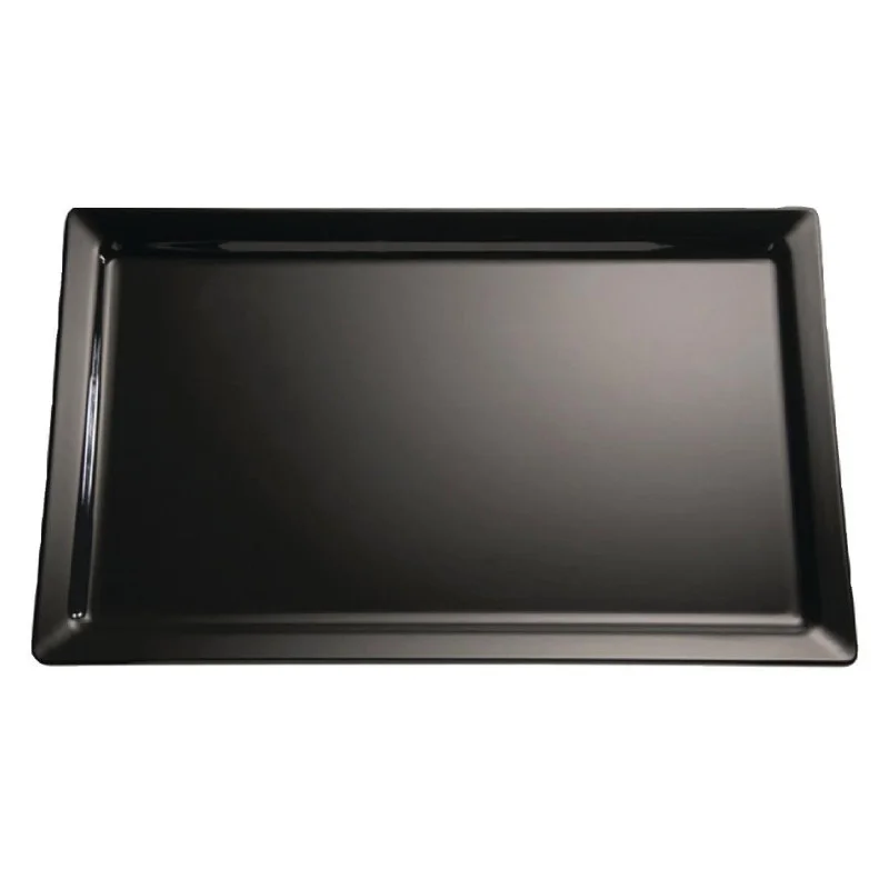 Plateau En Mélamine Pure Noir Gn1/2 Meilleur Choix