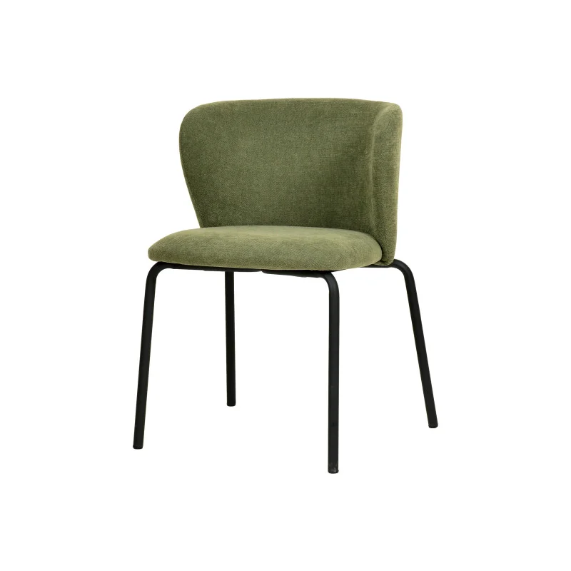 Vente Flash Chaise Empilable Break en Tissu - Vert