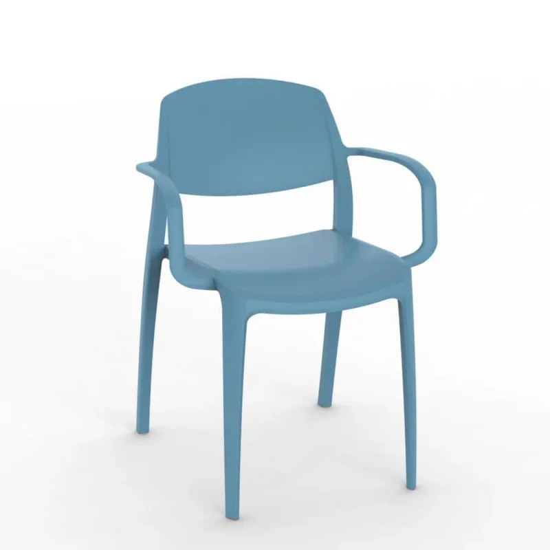Vente Flash Fauteuil Smart - Bleu Retro - Lot de 4