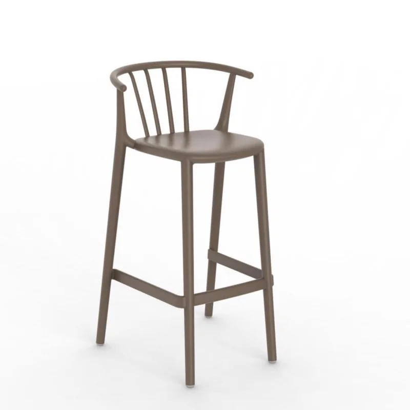 Jusqu’à Épuisement Des Stocks Tabouret Haut Woody - Chocolat - Lot de 4
