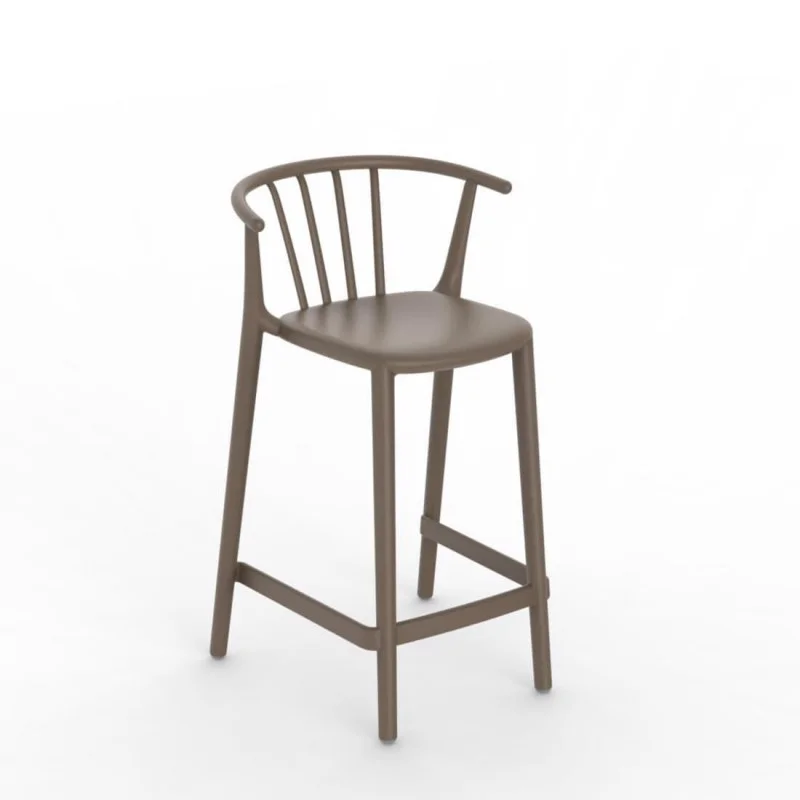 Tabouret Moyen Woody - Chocolat - Lot de 4 Must-Have