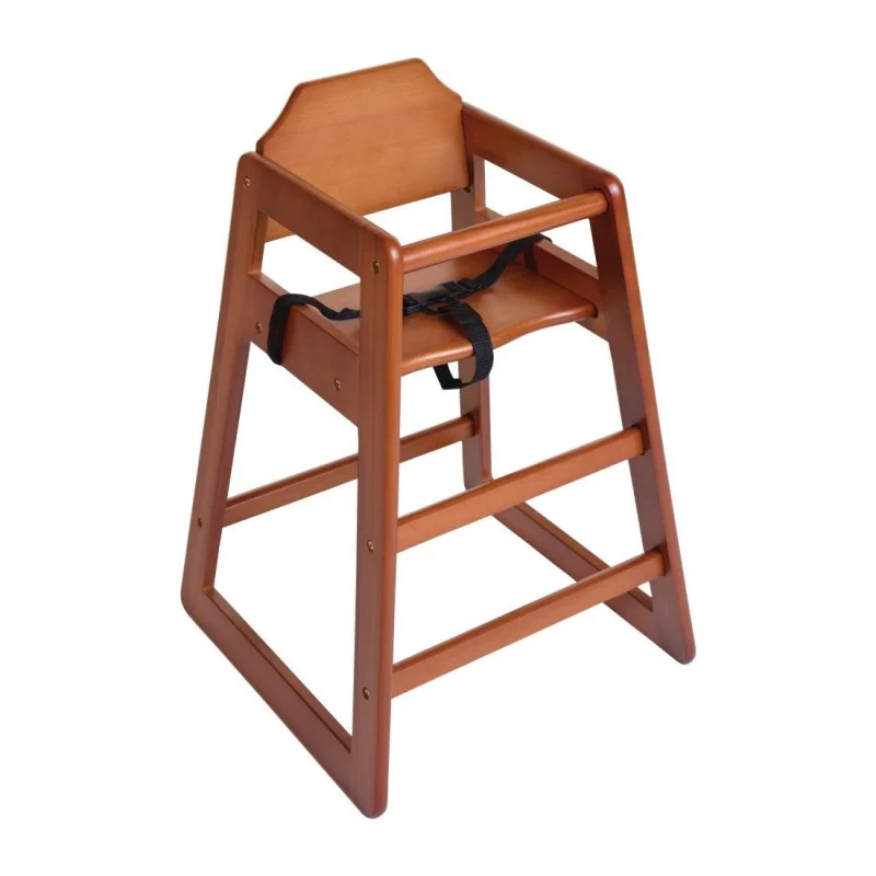 Chaise Haute en Bois Finition Bois Foncé Commander Maintenant