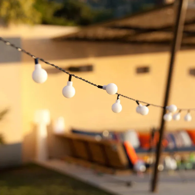 Guirlande Lumineuse Solaire à Ampoules Rondes 6.9 m - Billy Petit Prix