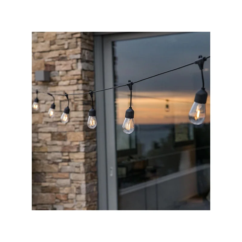 Guirlande Lumineuse Solaire à Ampoule Filament 6.5 m - Mafy Solar Marque