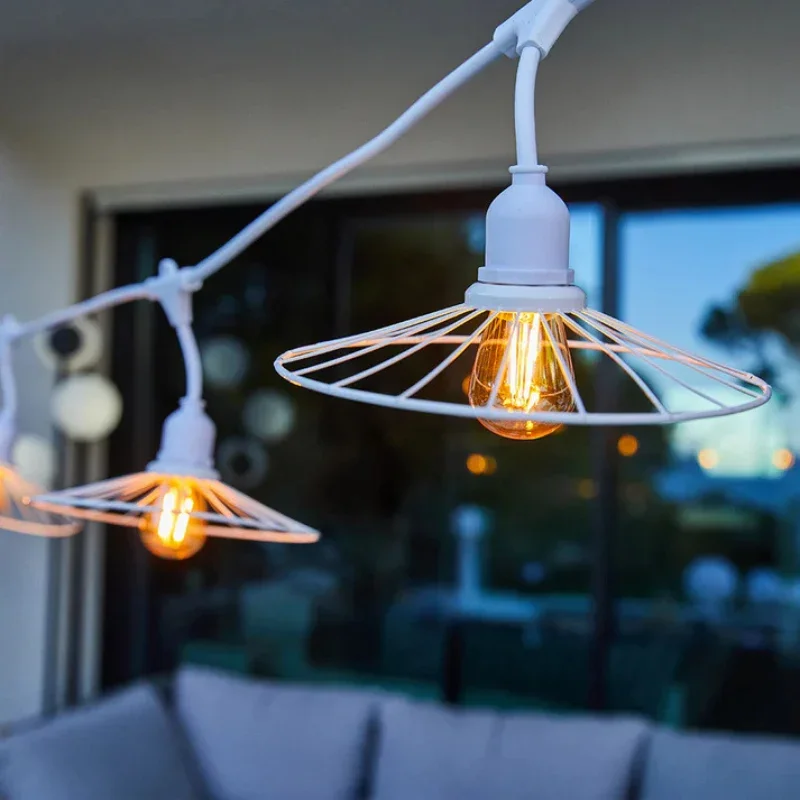 Marque Guirlande Lumineuse Raccordable à Abat-Jour Acier 6 m - Chic Light Blanc
