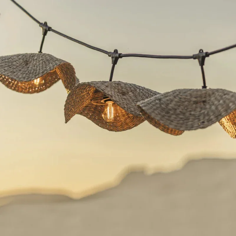 Expédition Rapide Guirlande Lumineuse Raccordable à Abat-Jour Herbe Marine 6 m - Molly Light