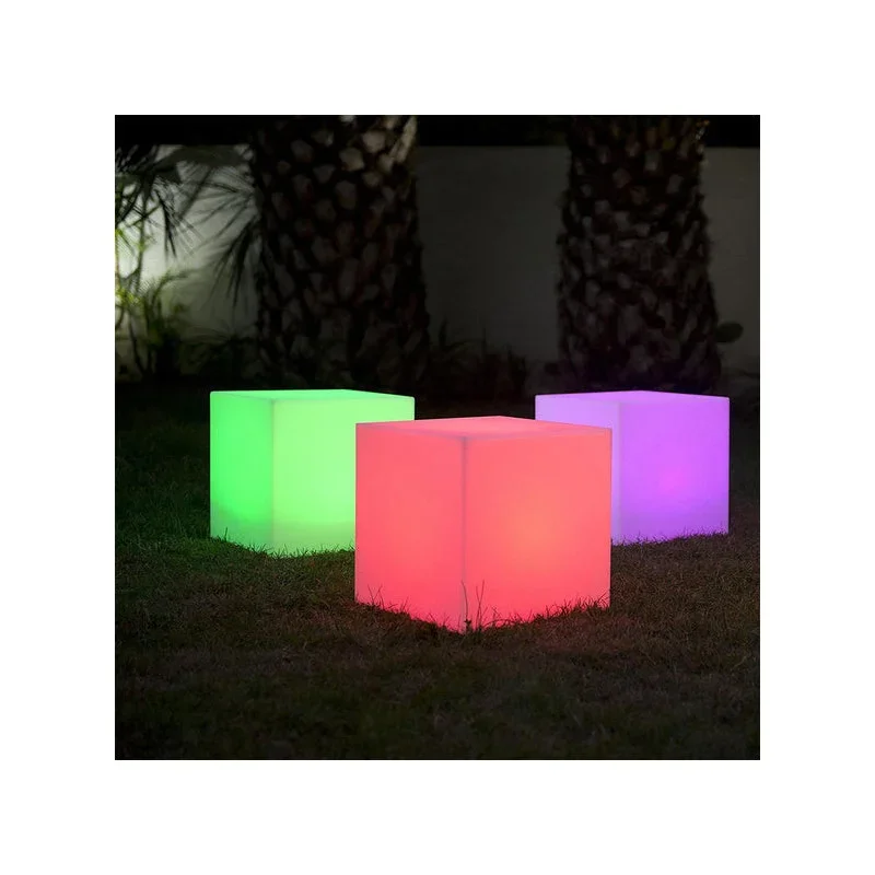 Prix Cassé Cube Lumineux Tabouret sans Fil - Carry 40 cm