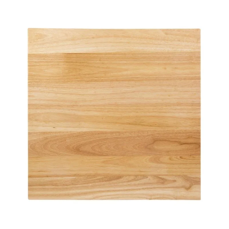Plateau de Table Carré Bois Naturel 700 mm Certifié