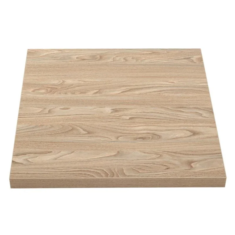 Commande En Gros Plateau De Table Carré Effet Bois Clair - 700 mm