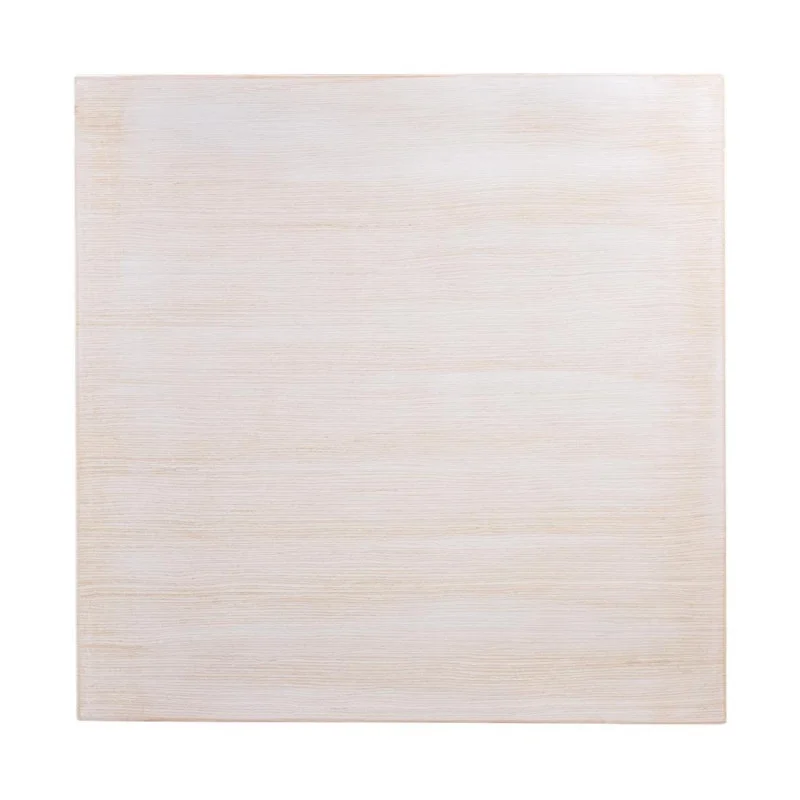 Plateau de Table Carré Pré-percé Vintage Blanc 700 mm Meilleur Choix