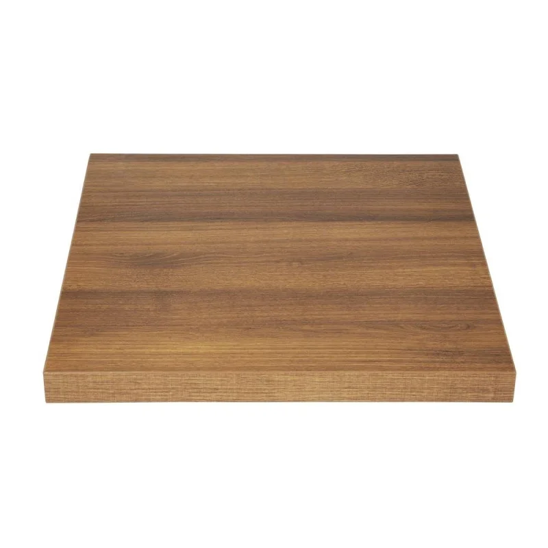 Soldes Plateau De Table Carré Effet Bois Chêne Rustique - L 600mm
