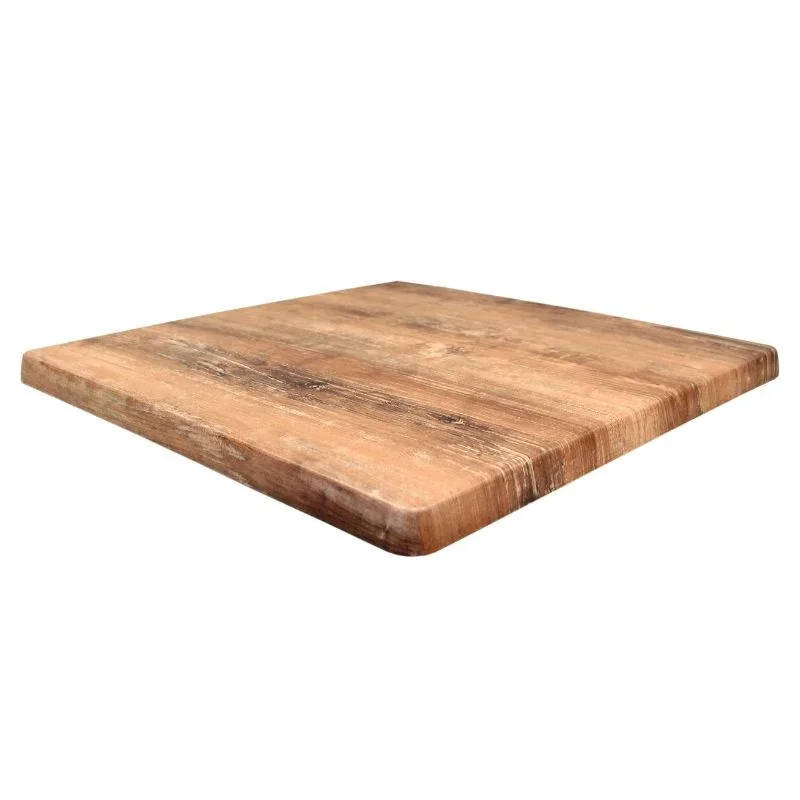 Livraison Express Plateau de Table en Bois HDF - Atacama Cherry - 600 x 600 mm