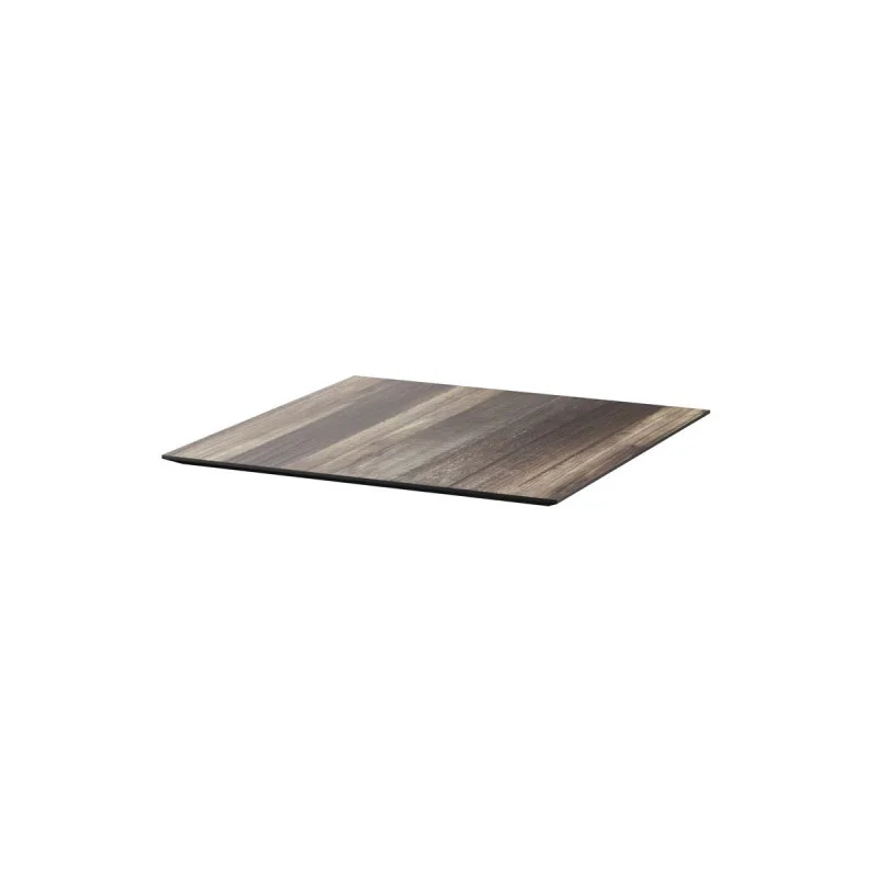 Paiement Sécurisé Plateau de Table Tropical Wood en HPL - 70 x 70 cm