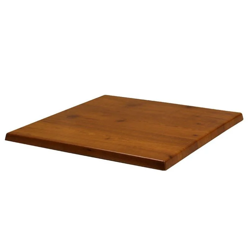Plateau de Table Carré en Bois HDF - Pin - 700 x 700 mm Haute Qualité