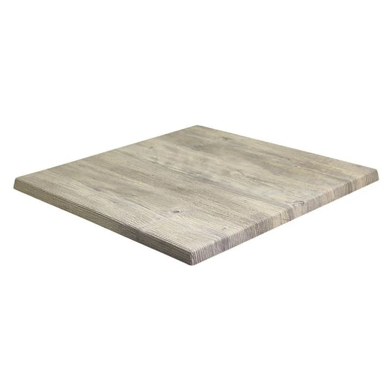 Nouveauté Plateau de Table Carré en Bois HDF - Ponderosa Blanc - 700 x 700 mm