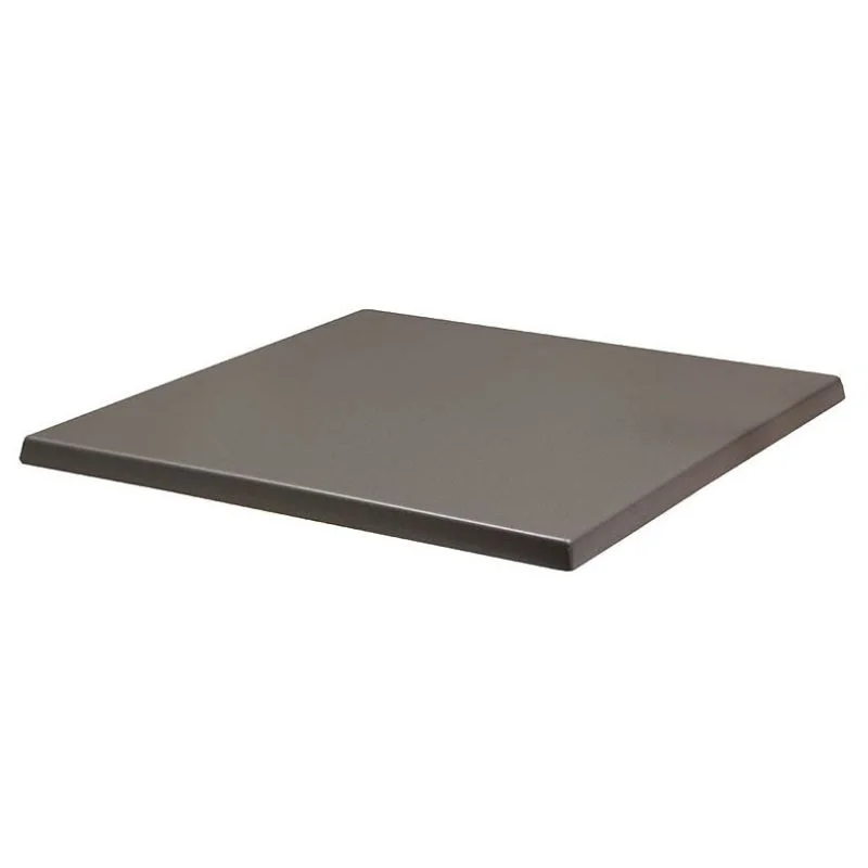 Meilleur Prix Plateau de Table Carré en Bois HDF - Alu - 700 x 700 mm