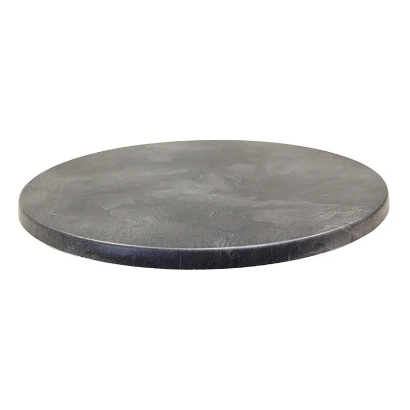 Plateau de Table Topalit - Dark Slate - Ø 600 mm Livraison Express