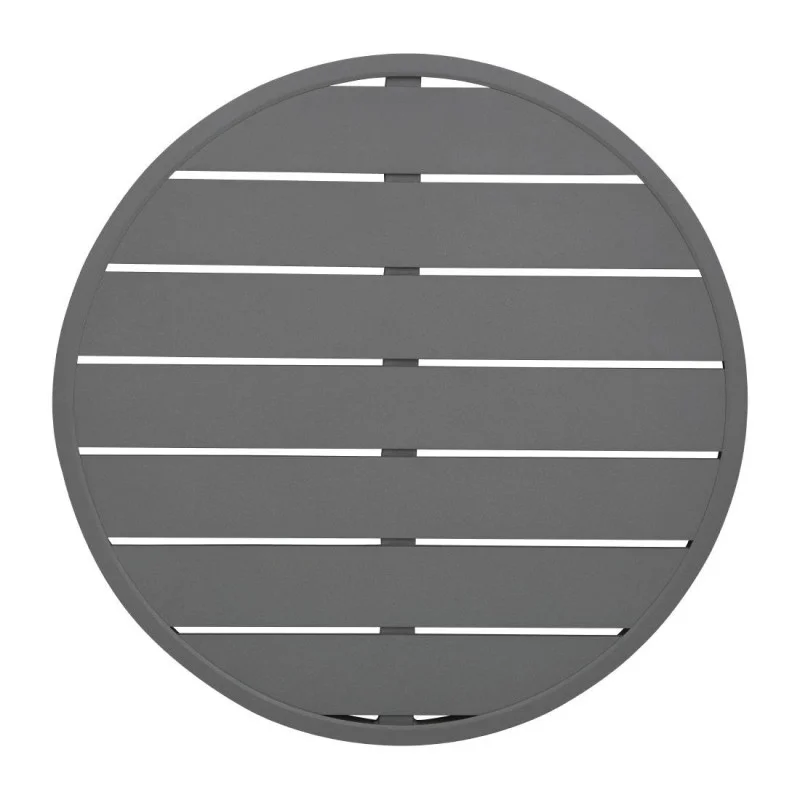 Plateau de Table Rond en Aluminium Gris Foncé 580 mm Promotion