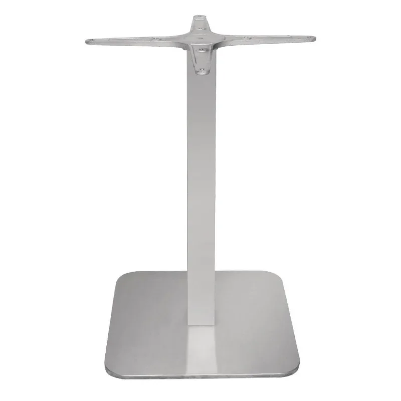 Pied De Table Carré en Inox - L 400mm Meilleur Prix