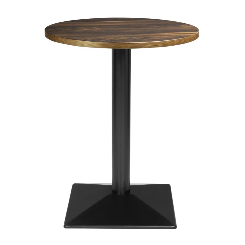 Meilleur Choix Table Ronde Effet Bois Foncé - ⌀ 60 cm