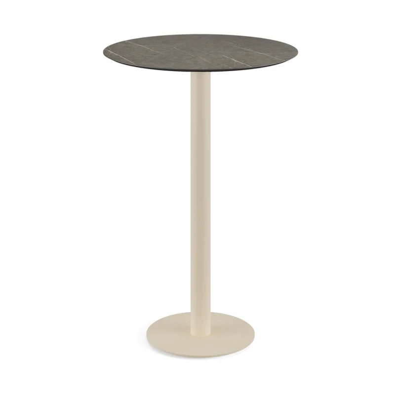 Acheter Direct Mange-Debout Urban Piètement Sable et Plateau Midnight Marble - Ø 70 cm