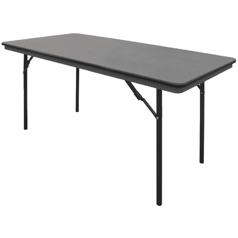 Expédié Aujourd’hui Table Rectangulaire Pliante Grise En Abs - 1520Mm