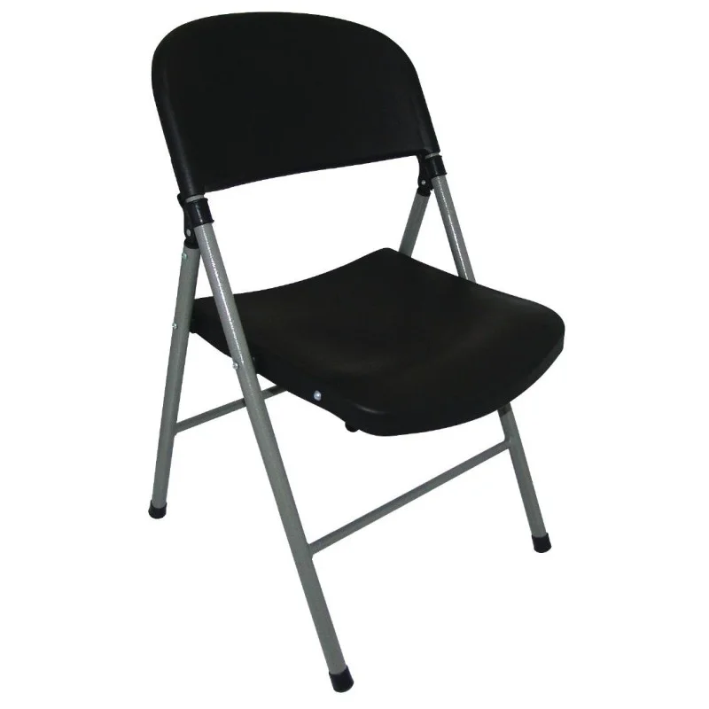 Livraison Express Chaise Pliante Noire Et Grises - Lot De 2