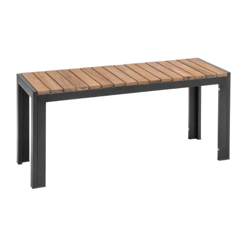 Produit De Marque Bancs En Acier Et Acacia 100 Cm - Lot De 2