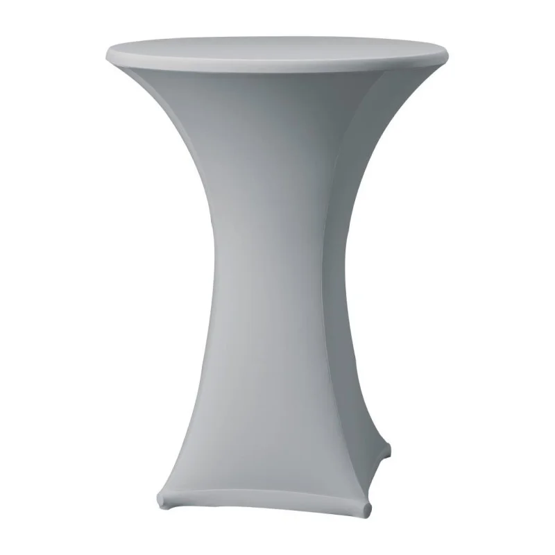 Housse de Table Extensible Samba Grise pour Table avec Pieds Droits Bon Plan