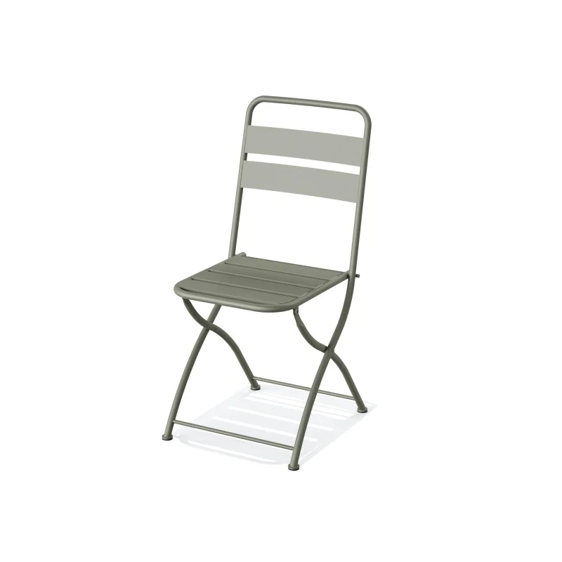 Chaise de Bistrot Pliable Breeze Métal - Vert Nouvel Arrivage