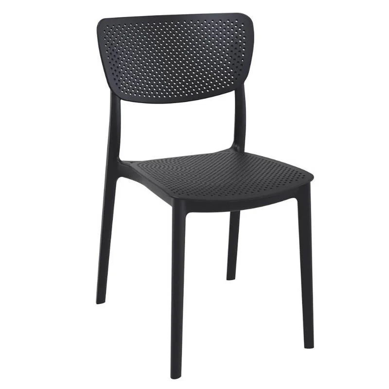 Promotion Chaise Lucy Micro-Perforés Noir - H 820 mm