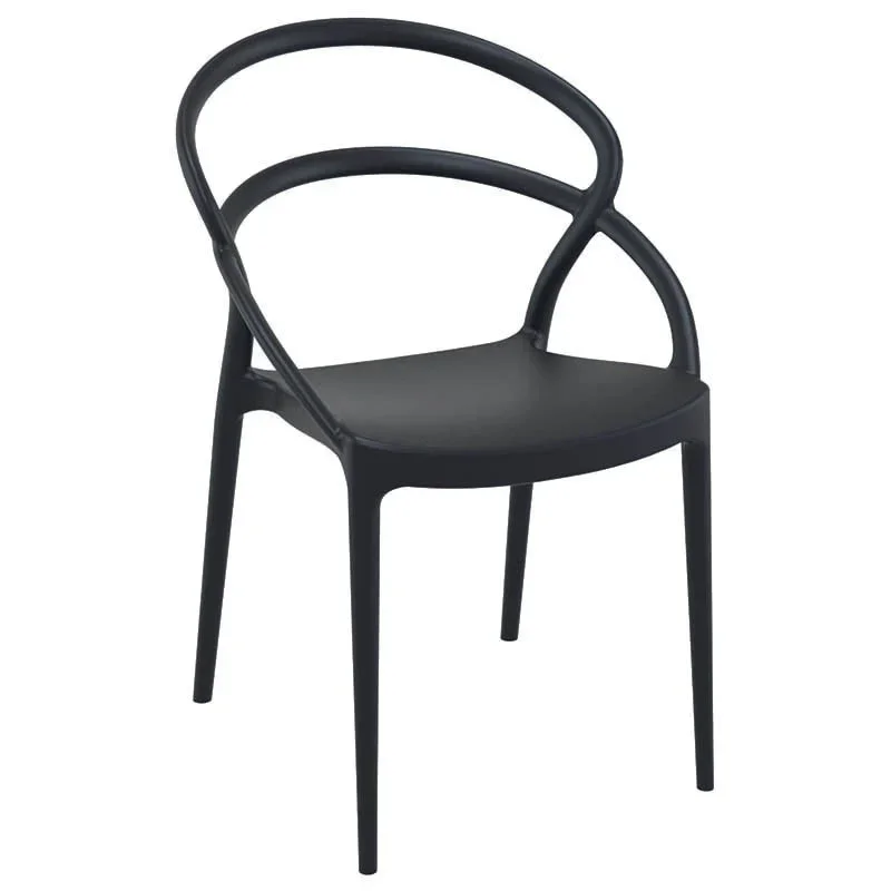 Chaise Toulon Empilable Noir - H 820 mm Offre Limitée