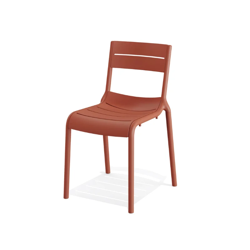 Chaise de Jardin Empilable Calor - Terracotta Haute Qualité