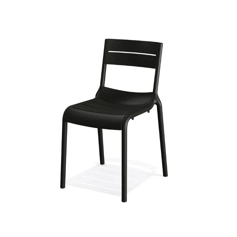 Bon Plan Chaise de Jardin Empilable Calor - Noir
