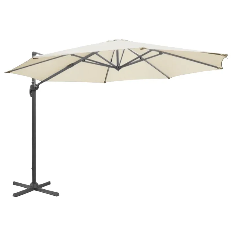 Commande En Gros Parasol Déporté Venice Ronde 360° Crème - 3.5 m