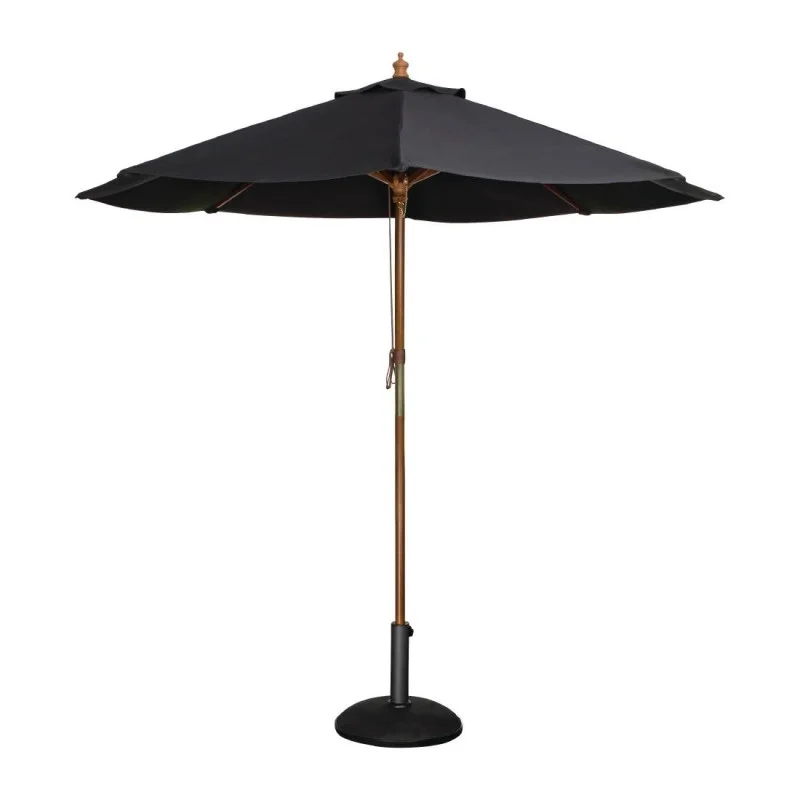 Prix Bas Parasol Noir Rond - Ø 3 m