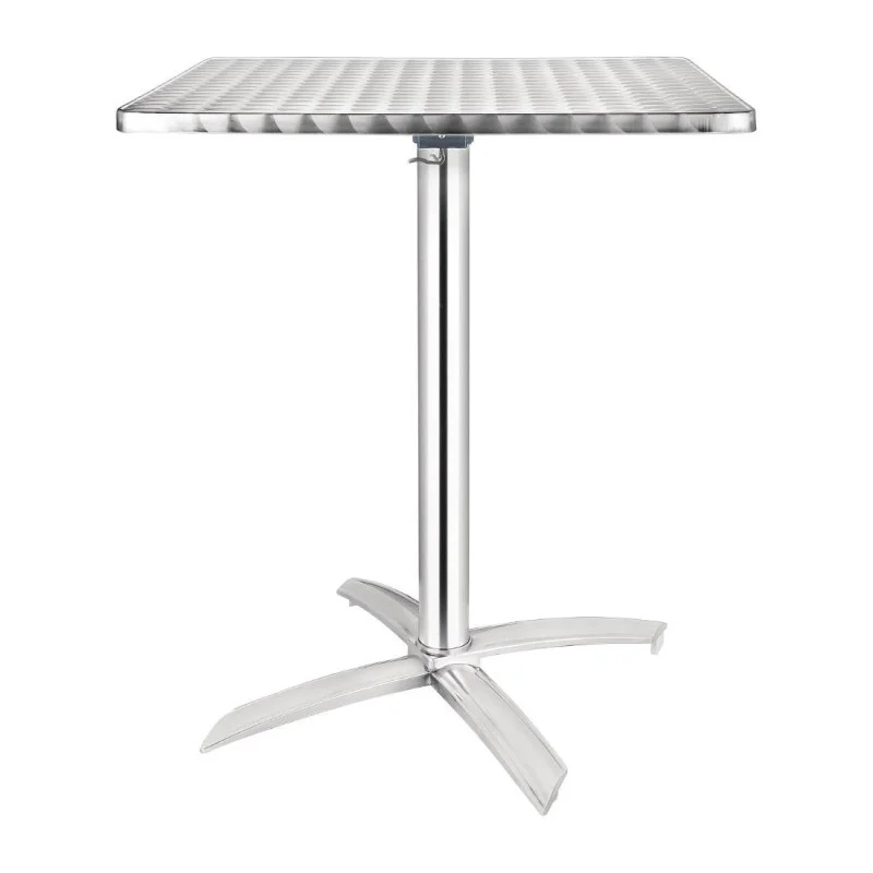 Nouveauté Table Carrée à Plateau Basculant en Inox - 600 x 600 mm