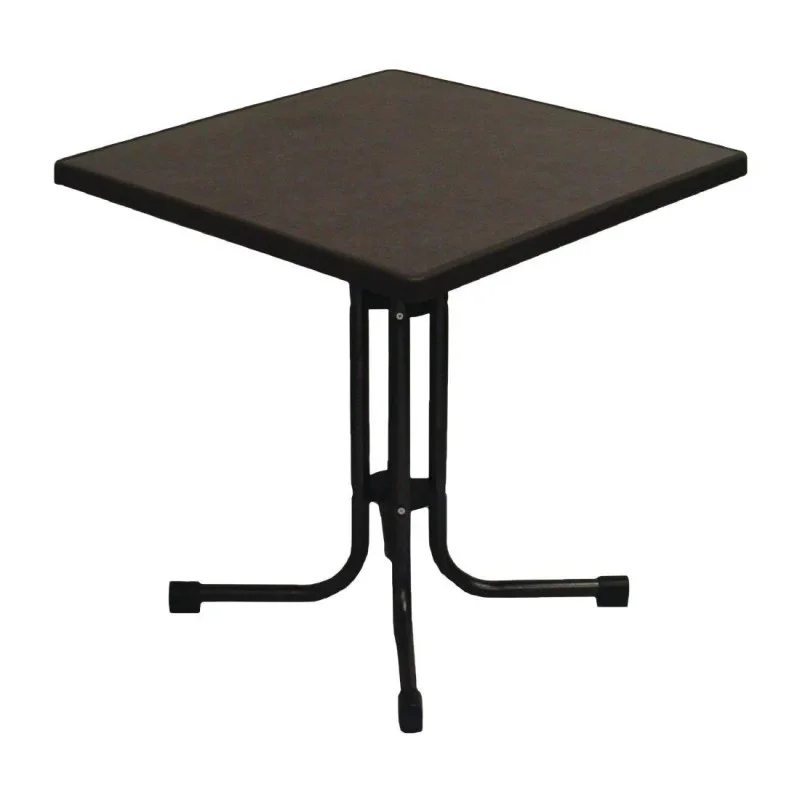 Pas Cher Table De Patio Pliante Limburg Pizarra 70 X 70 Cm