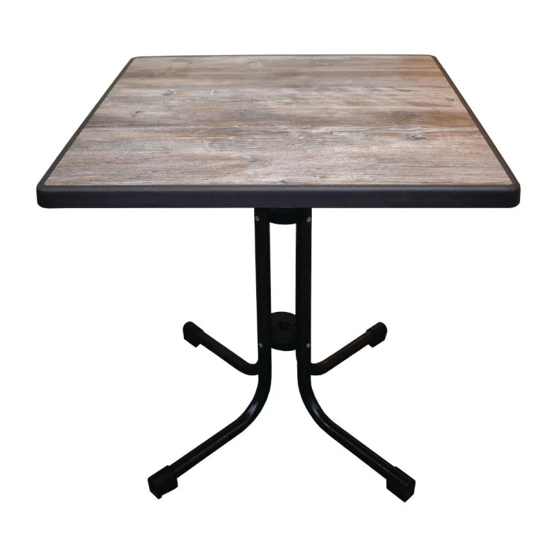 Prix Choc Table de Patio Pliante Limburg Vintage - 70 x 70 cm