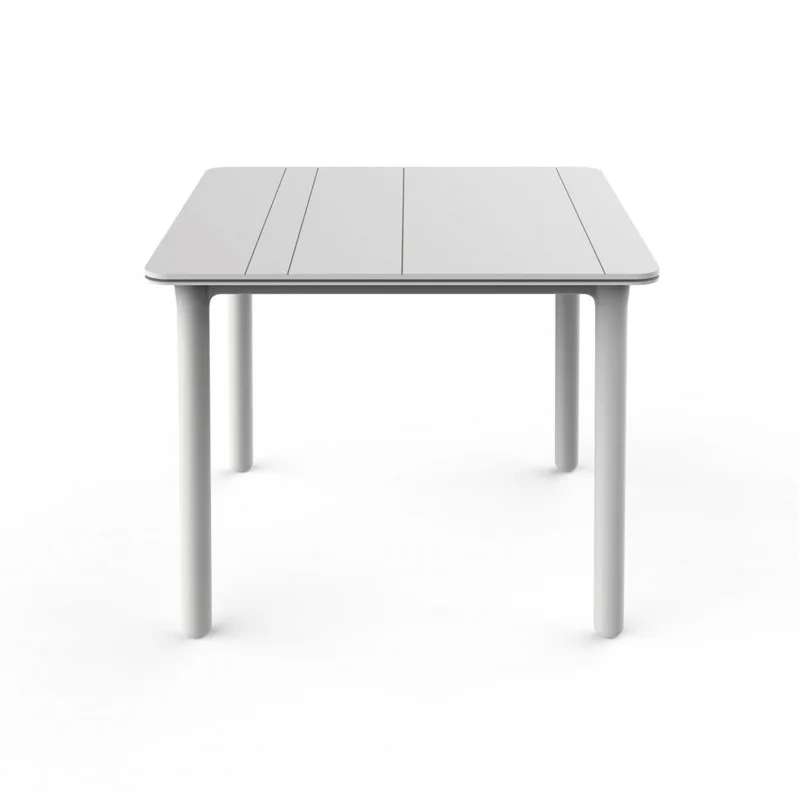 Authentique Table Noa Blanche à Pieds Blancs - 90 x 90 cm