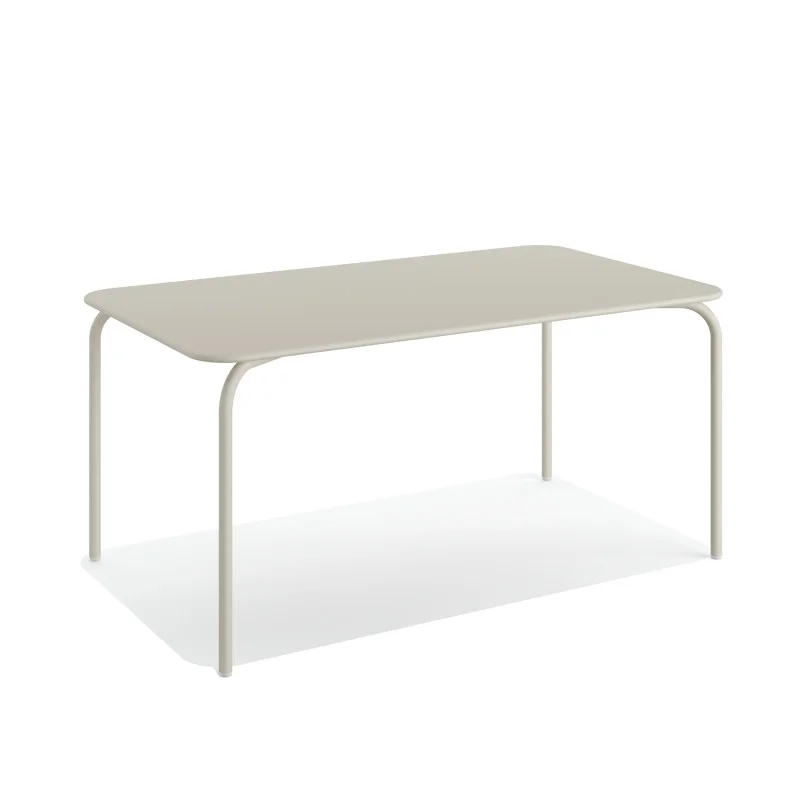 Table de Jardin Shine Métal - Beige Bon Plan