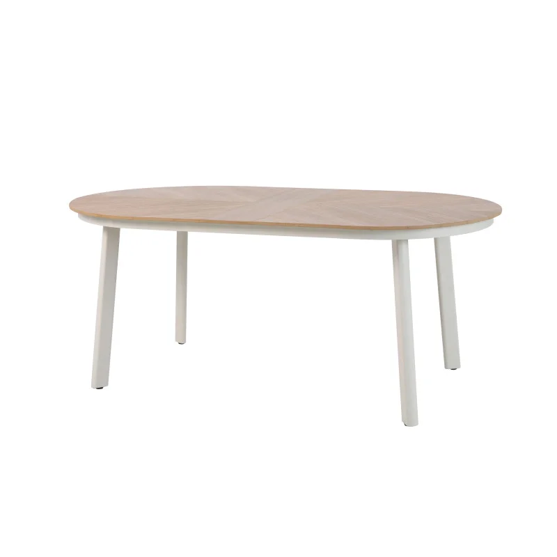 Table de Jardin Polly - Beige et Bois Meilleur Prix