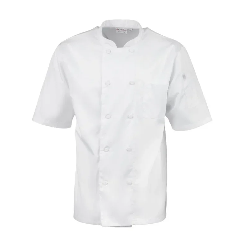 Veste de Cuisine Mixte Blanche Montreal - Taille XL Retour Gratuit