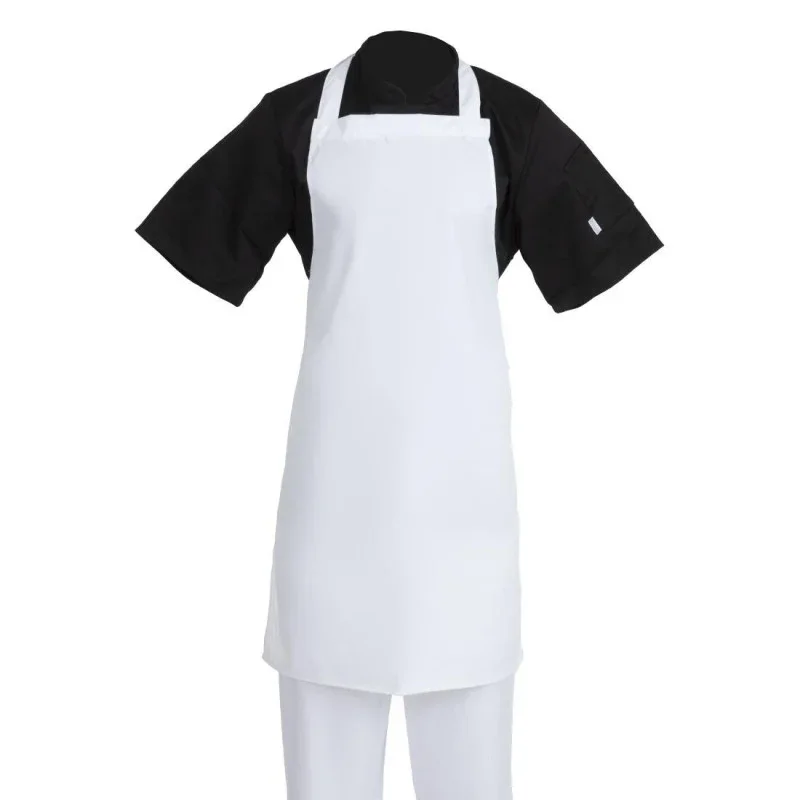 Tablier Bavette Blanc - 711 x 656 mm Meilleur Prix