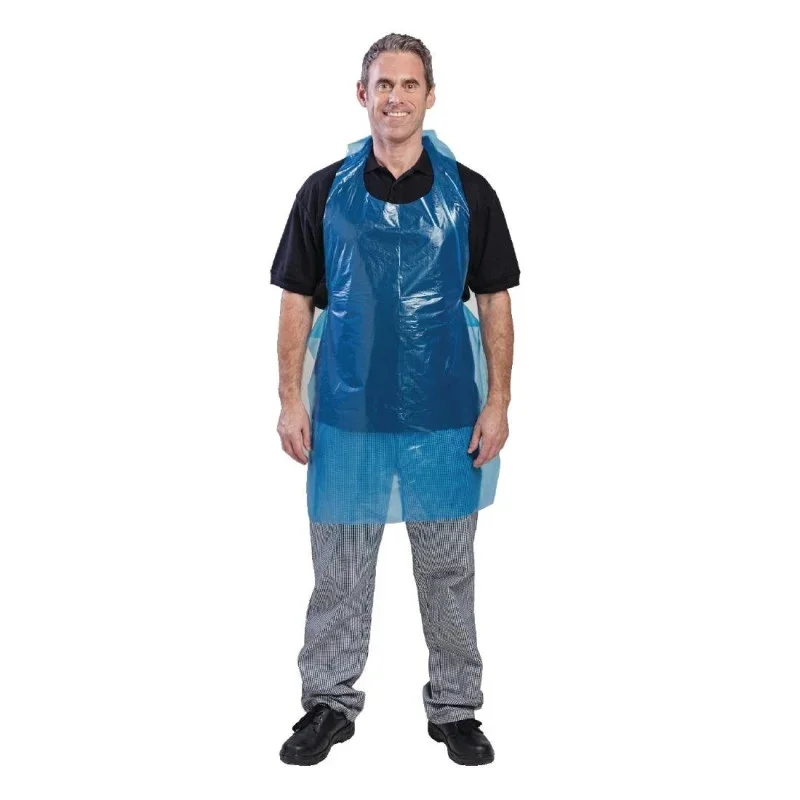 Tablier Jetable Bleu en Polyéthylène - Lot de 100 Offre Exclusive