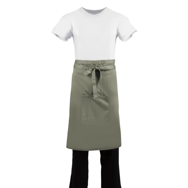 Commander Vite Tablier de Serveur Olive en Polycoton - 1000 x 700 Mm