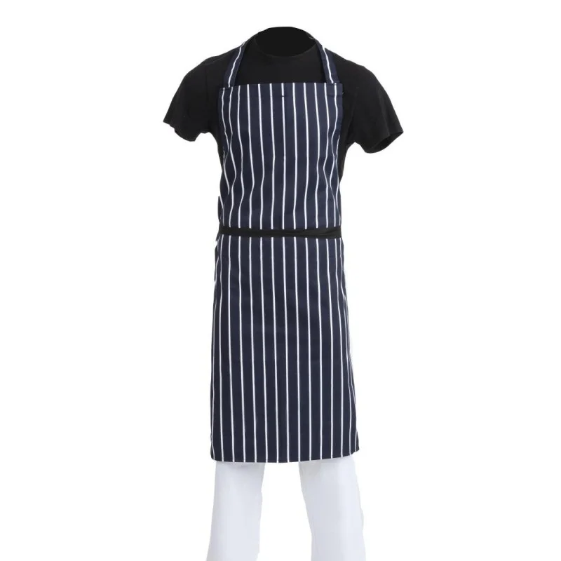 Tablier Bavette Extra Long Rayé Bleu Marine et Blanc Quantité Limitée