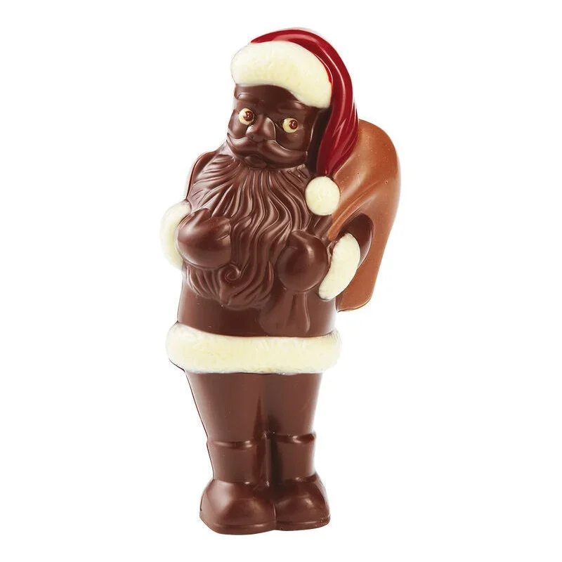 Acheter Direct Plaque Père Noël Debout en Chocolat - 2 Empreintes - L 140 mm