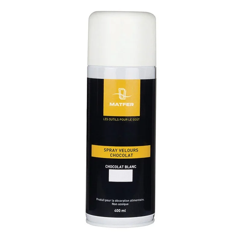 Spray Colorant Velours Chocolat - Blanc - 400 ml Prix Cassé
